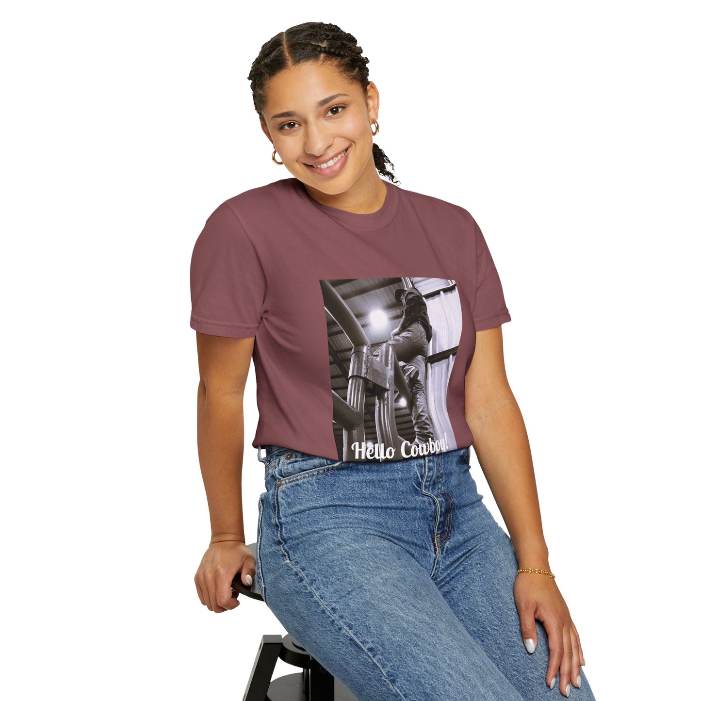 Hello Cowboy!  Unisex Garment-Dyed T-shirt