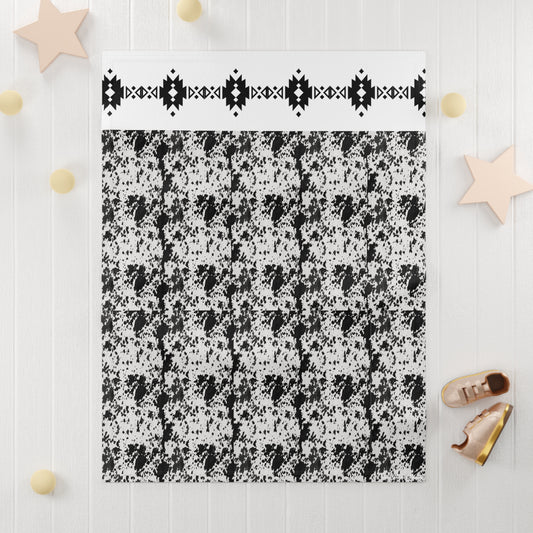 Cowhide, Soft Fleece Baby Blanket