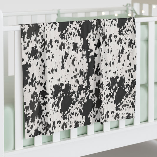 Cowhide, Baby Swaddle Blanket