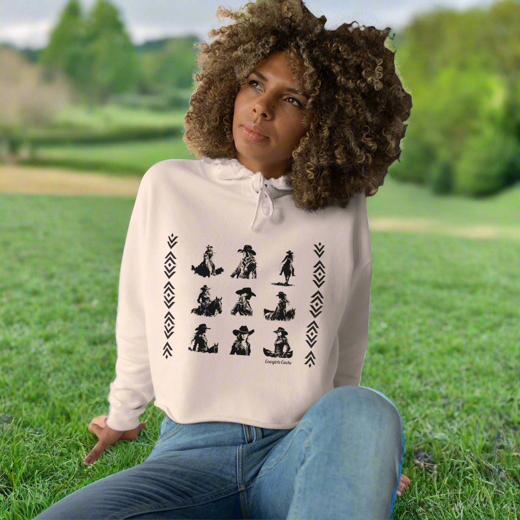 Cowgirls, Crop Hoodie