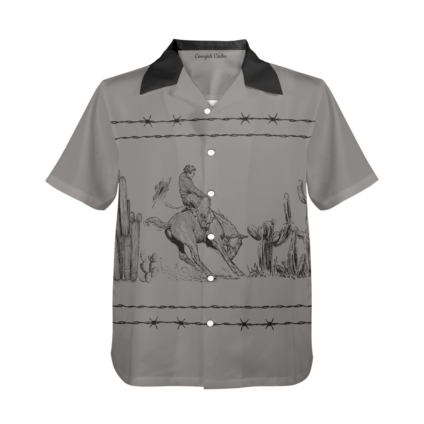 Men's Western short sleeve shirt