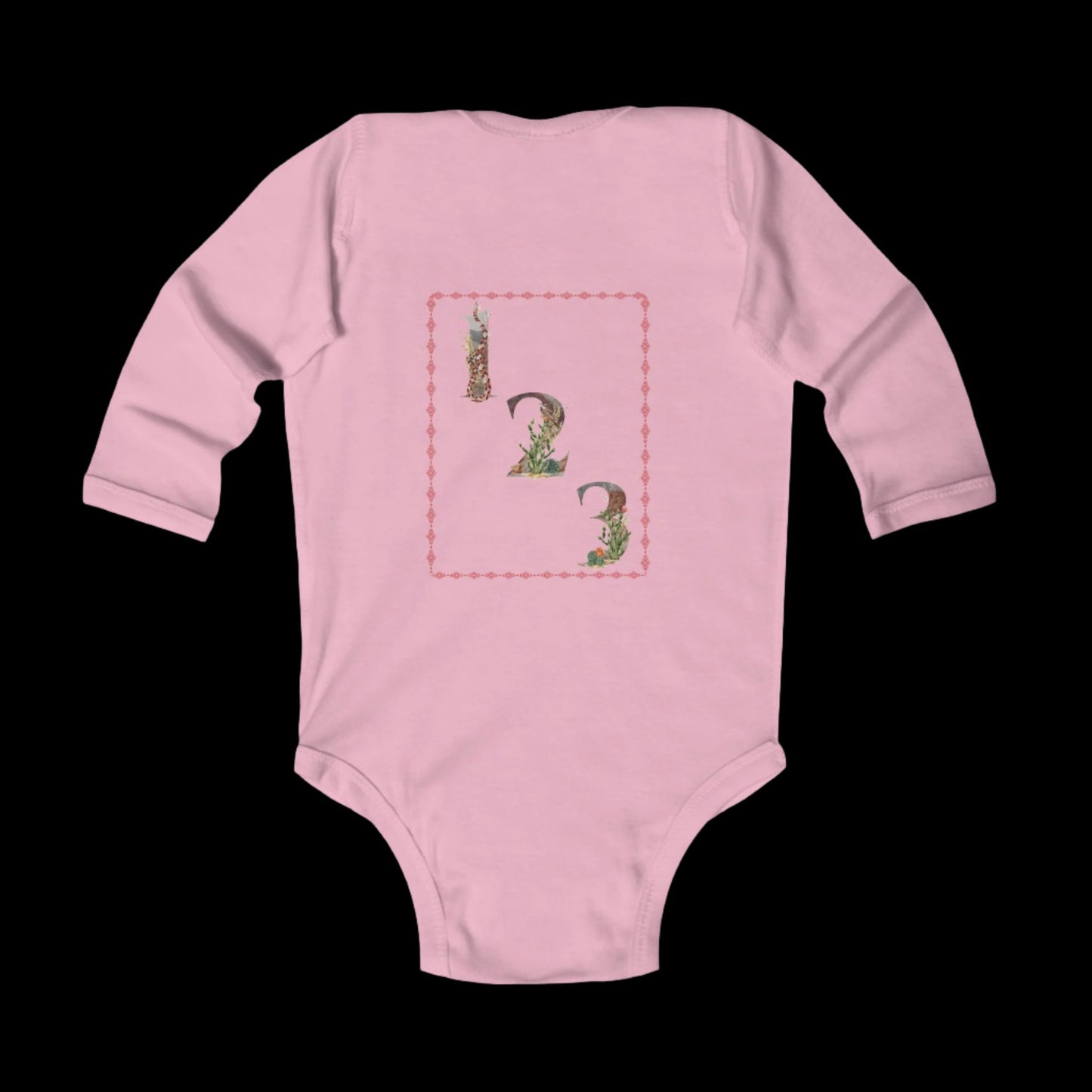 ABC & 123, Infant Long Sleeve Bodysuit