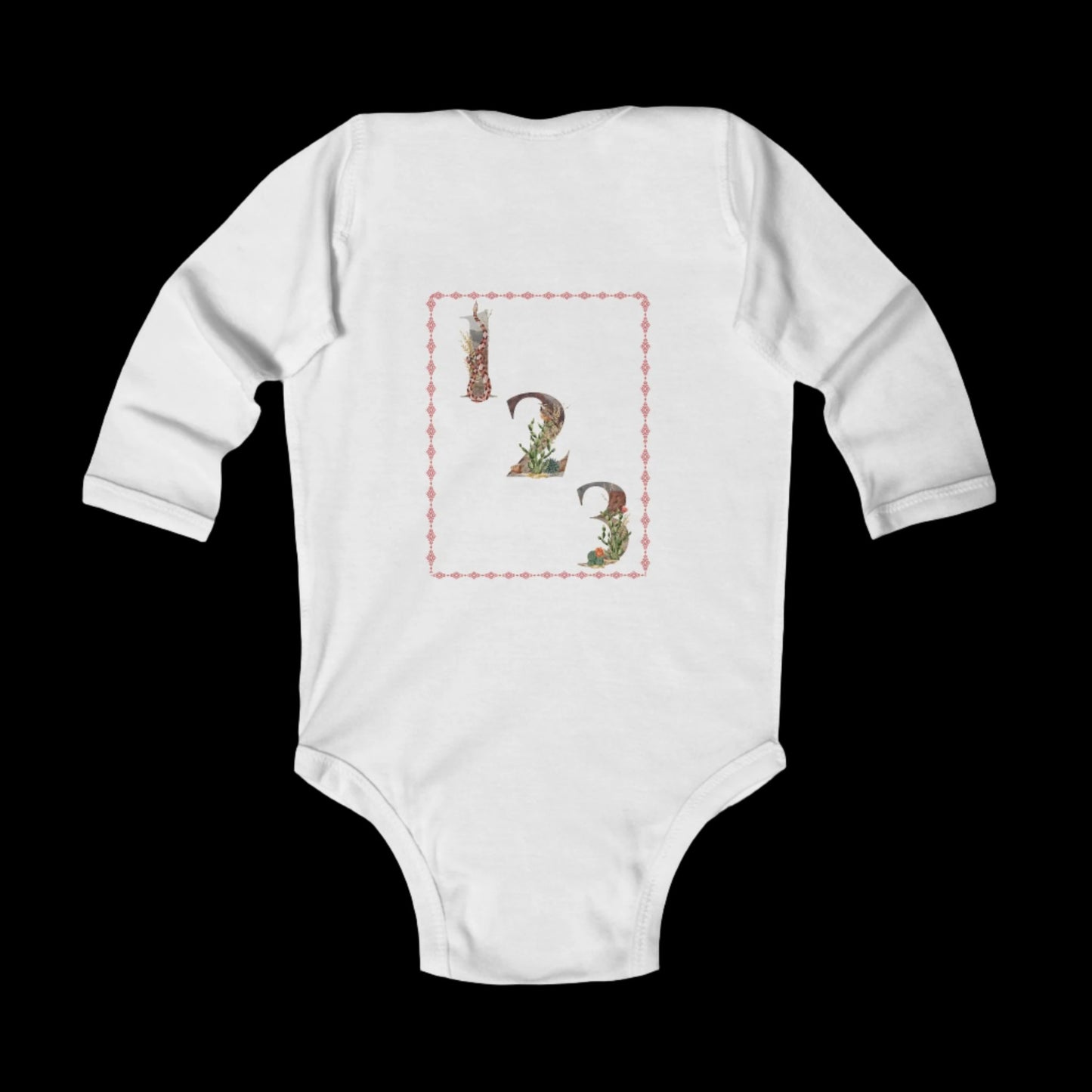 ABC & 123, Infant Long Sleeve Bodysuit