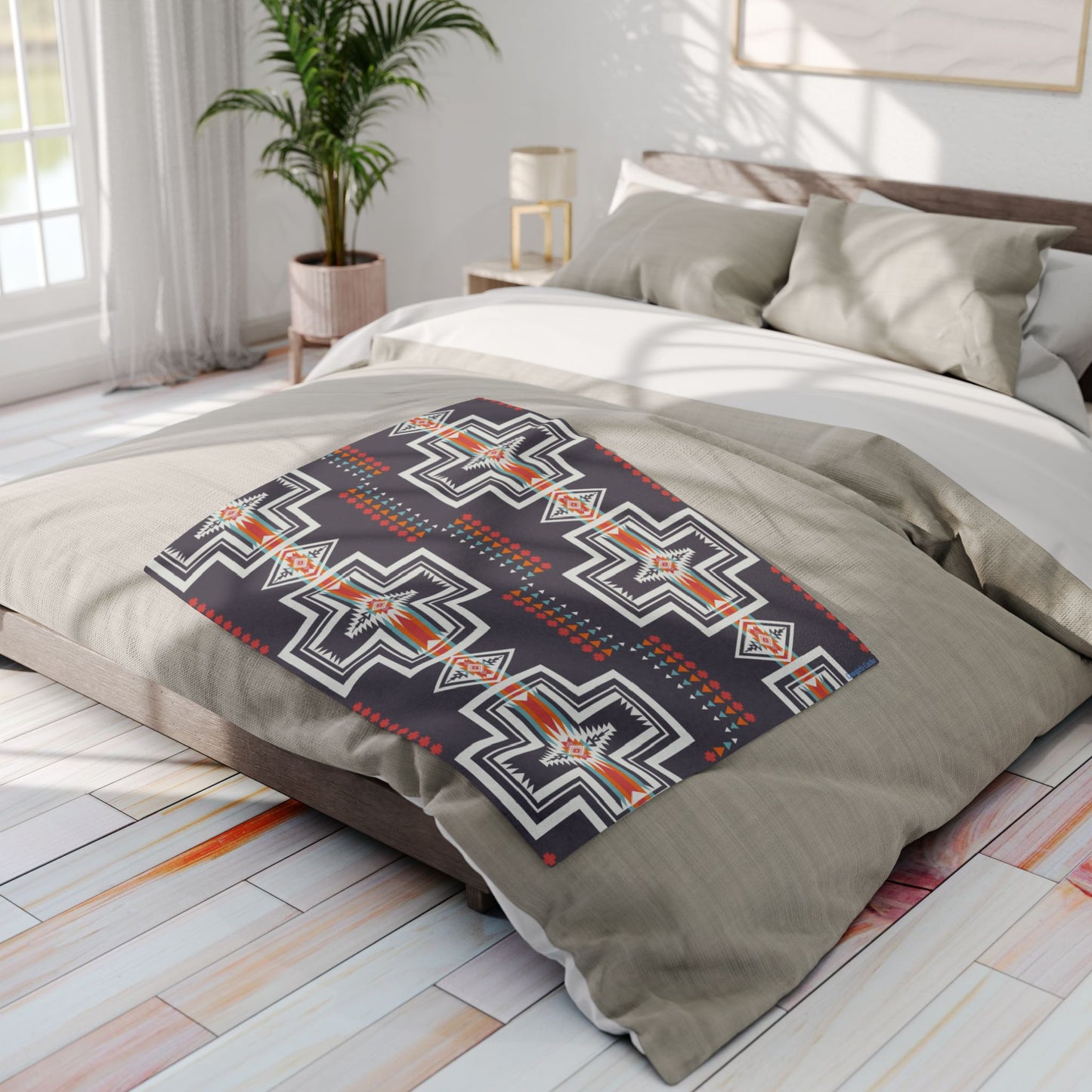Bear Park Trail, Fleece Blanket,