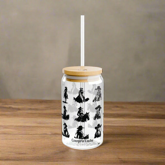 Cowgirl Sipper, Glass, 16oz
