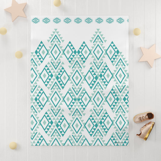 Aztec Soft Fleece Baby Blanket