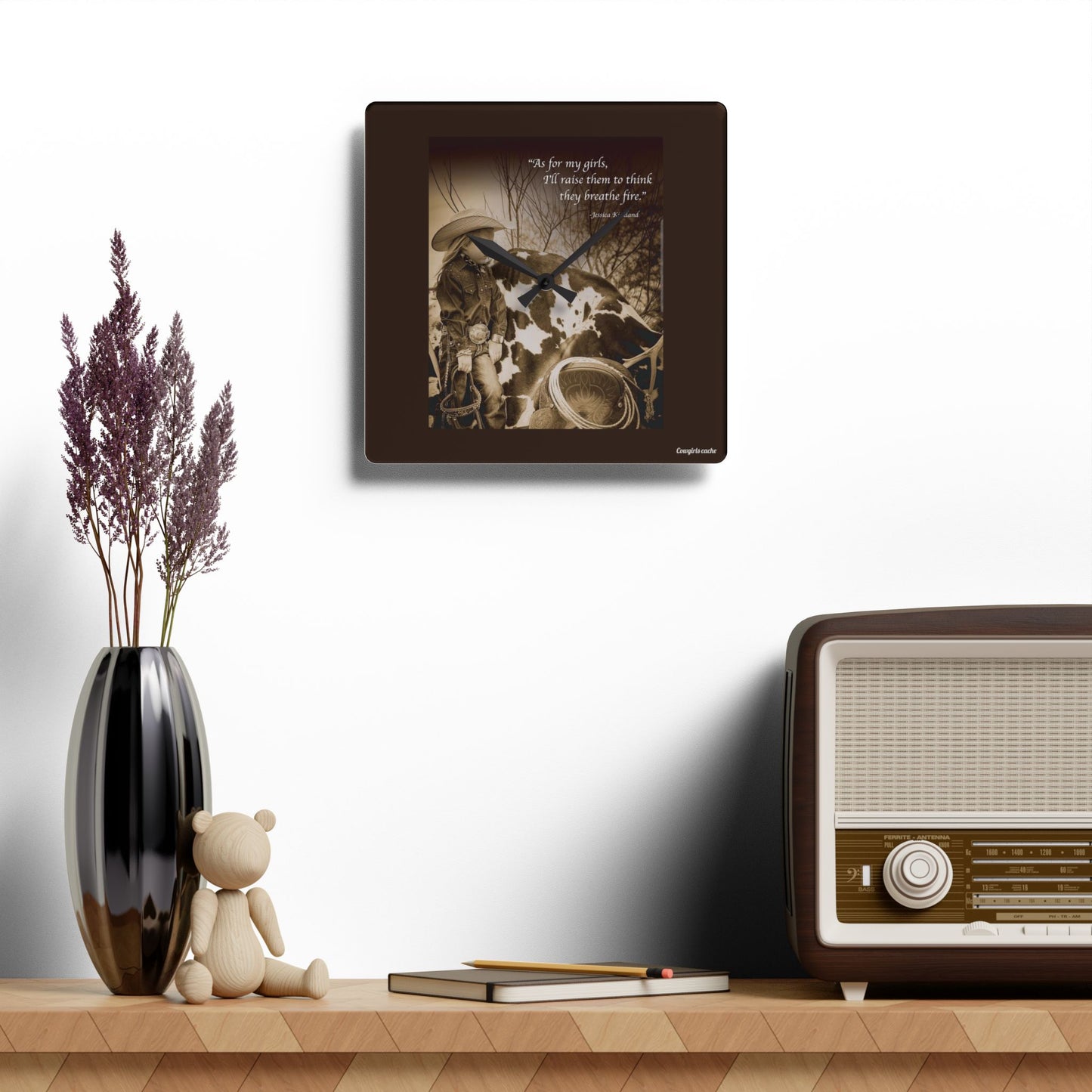 My girls, Acrylic Wall Clock