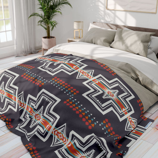 Bear Park Trail, Fleece Blanket,