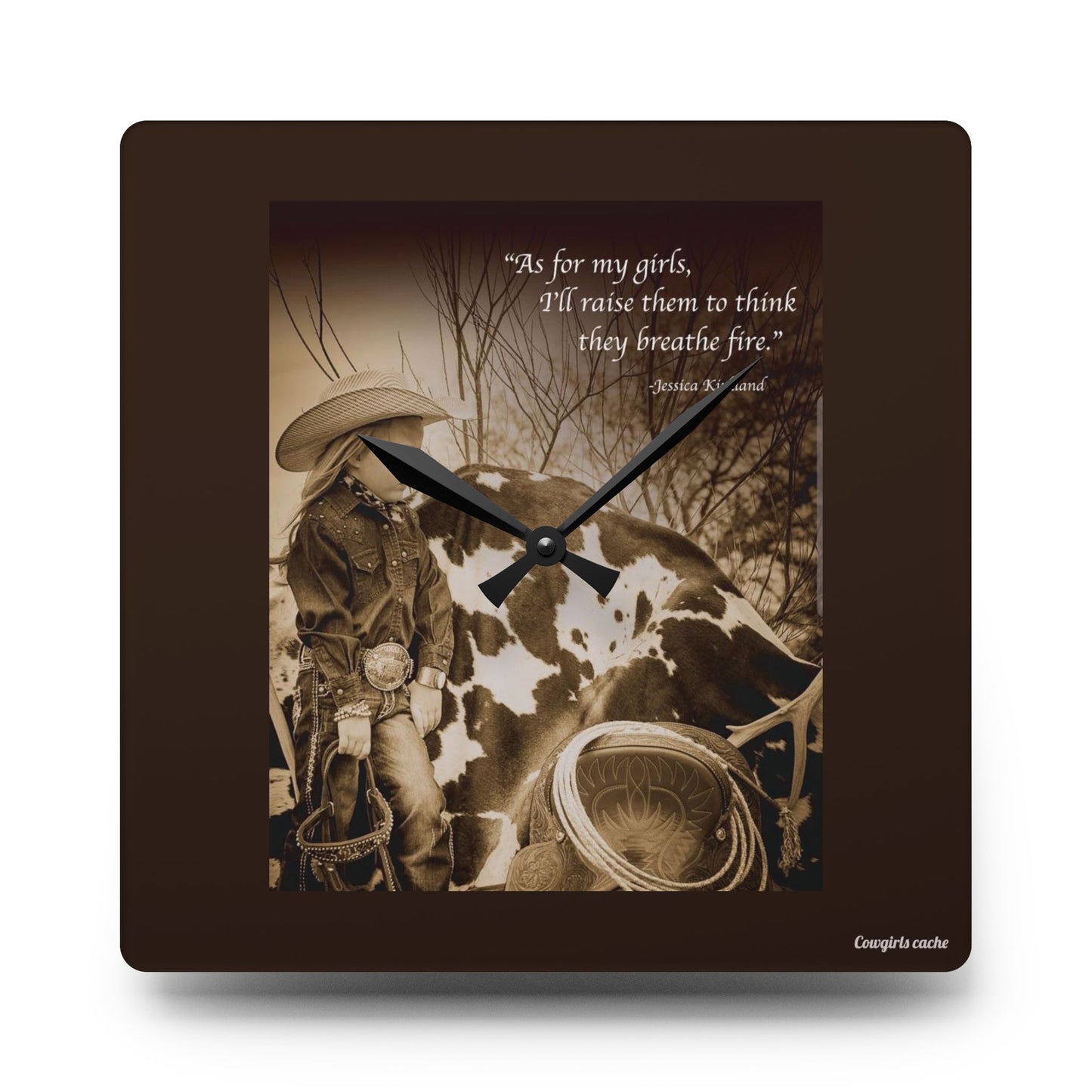 My girls, Acrylic Wall Clock