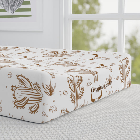 Longhorn Skull, Baby Changing Pad Cover