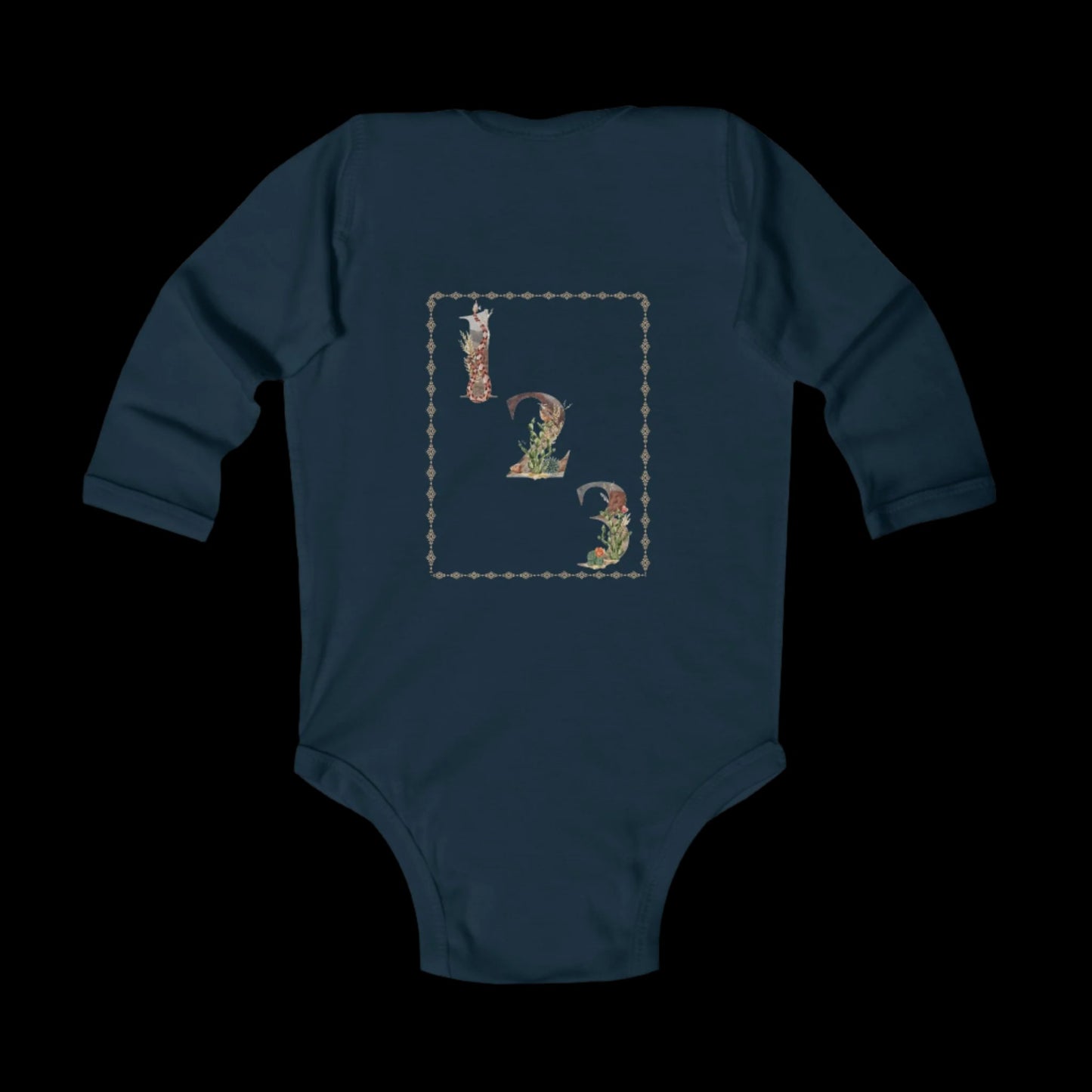 ABC & 123, Infant Long Sleeve Bodysuit