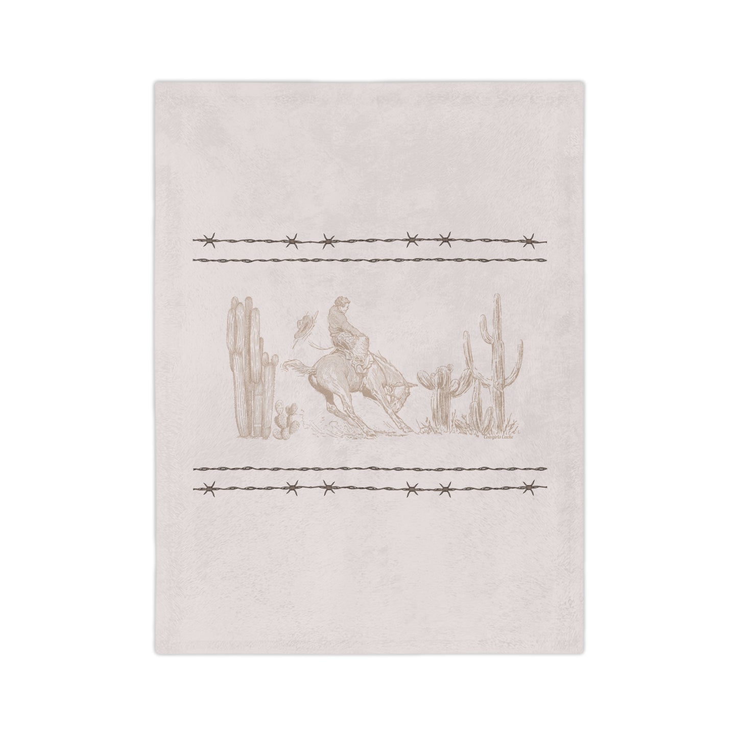 Let'er Buck, Velveteen Microfiber Blanket
