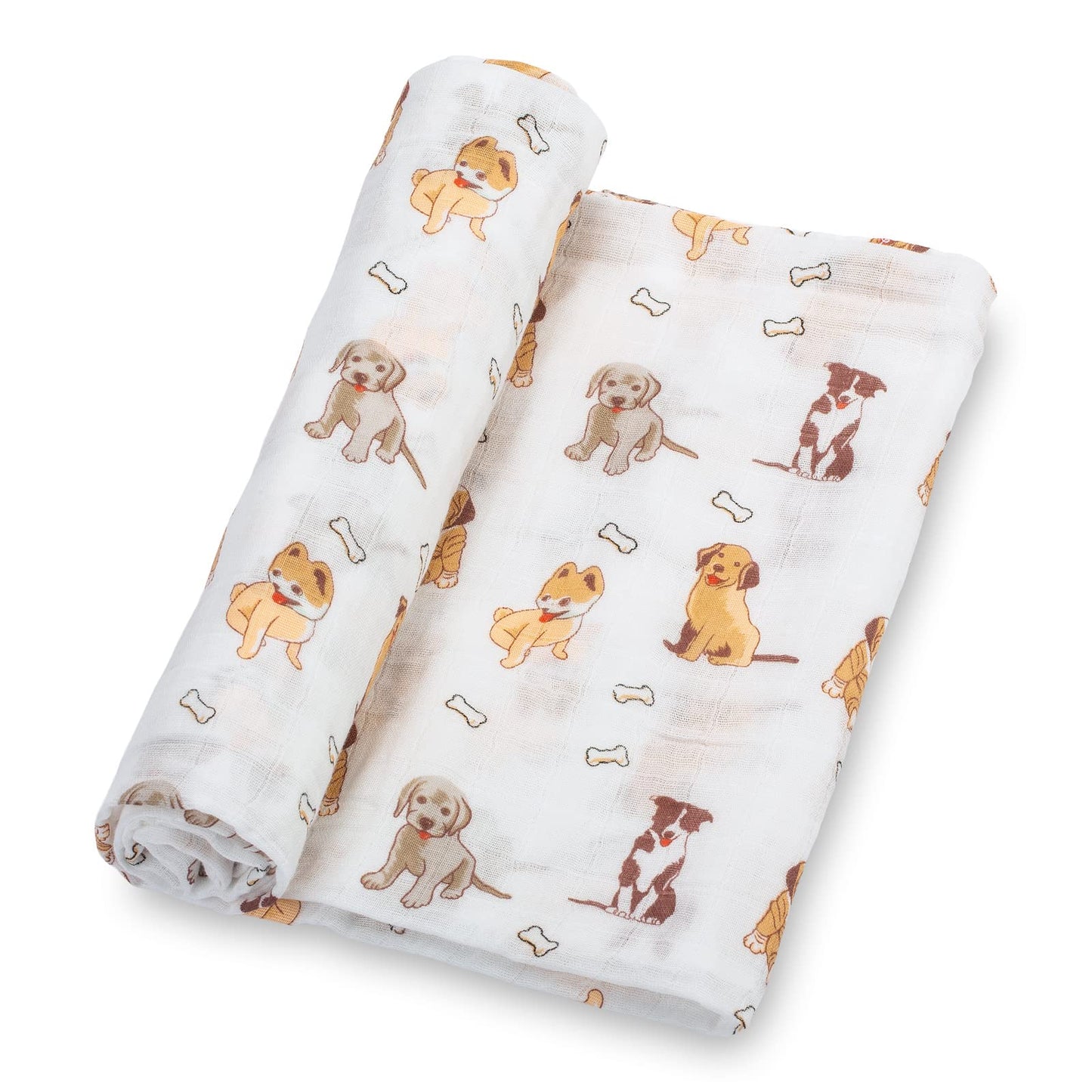 LollyBanks Swaddle Blanket | 100% Muslin Cotton | Gender Neutral Newborn and Baby Nursery Essentials for Girls and Boys, Registry | Cowboy Boot and Horseshoe 2 Pack