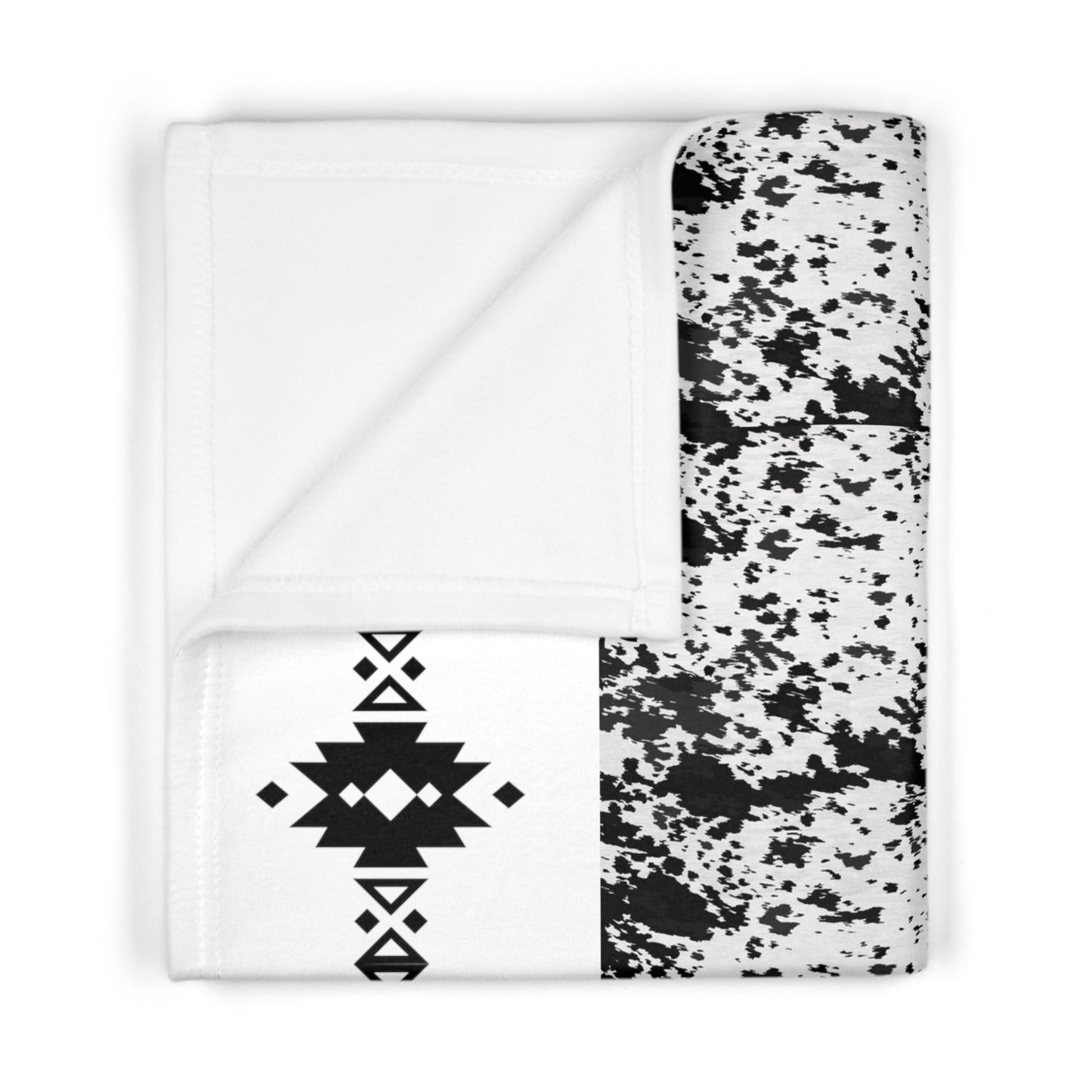 Cowhide, Soft Fleece Baby Blanket