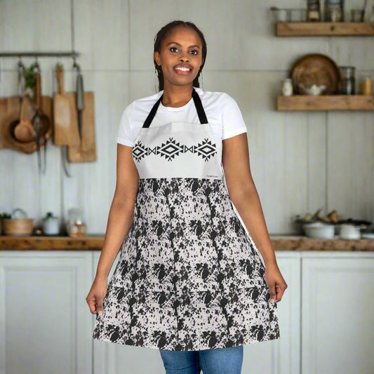 Cowhide, Apron, 5-Color Straps (AOP)