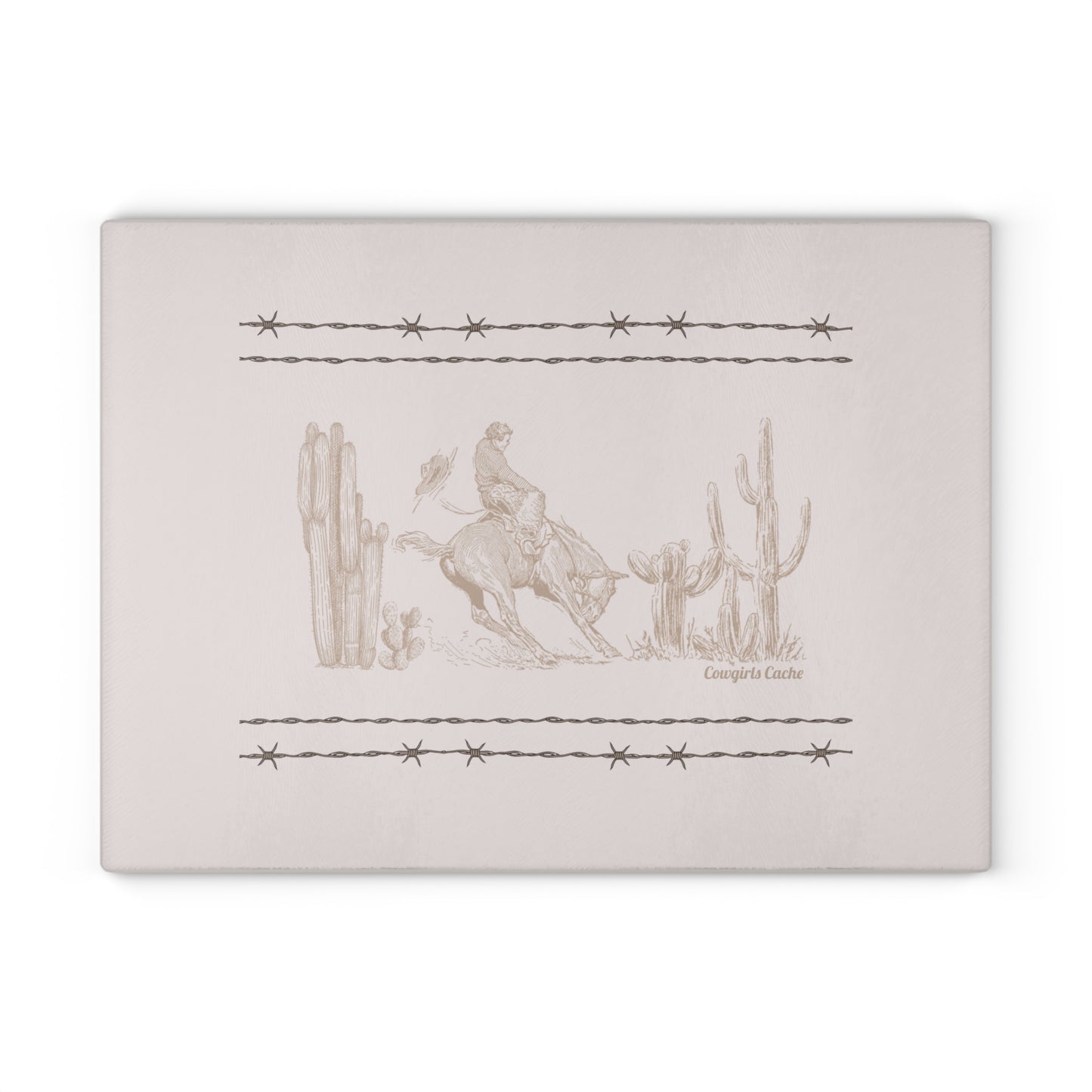 Let'er Buck, Glass Cutting Board