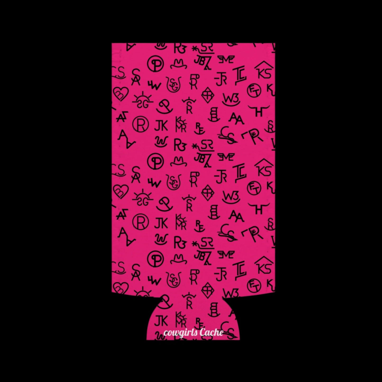hot pink brands Slim Can Cooler