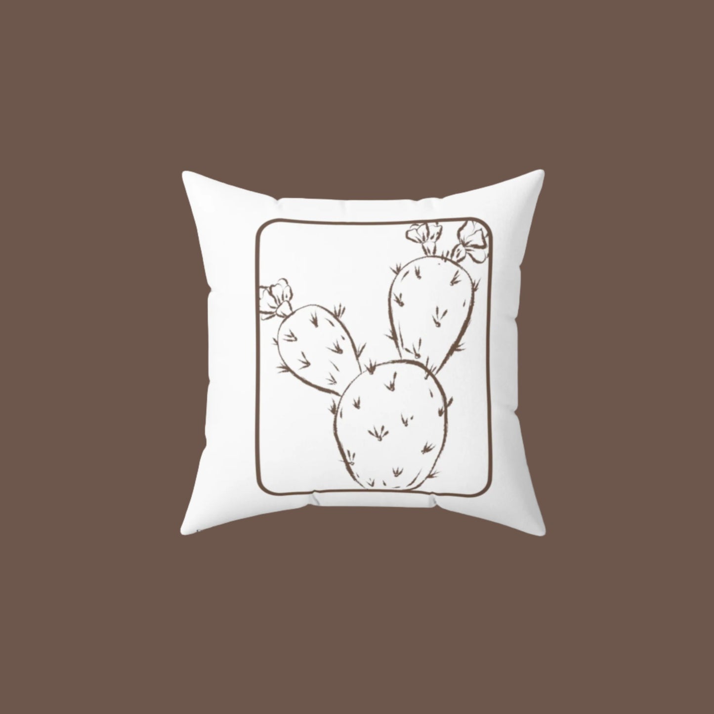 Boho Cactus, Spun Polyester Square Pillow