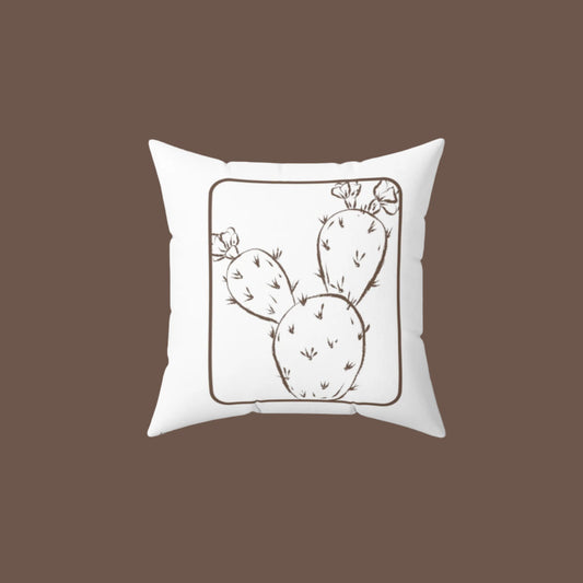 Boho Cactus, Spun Polyester Square Pillow