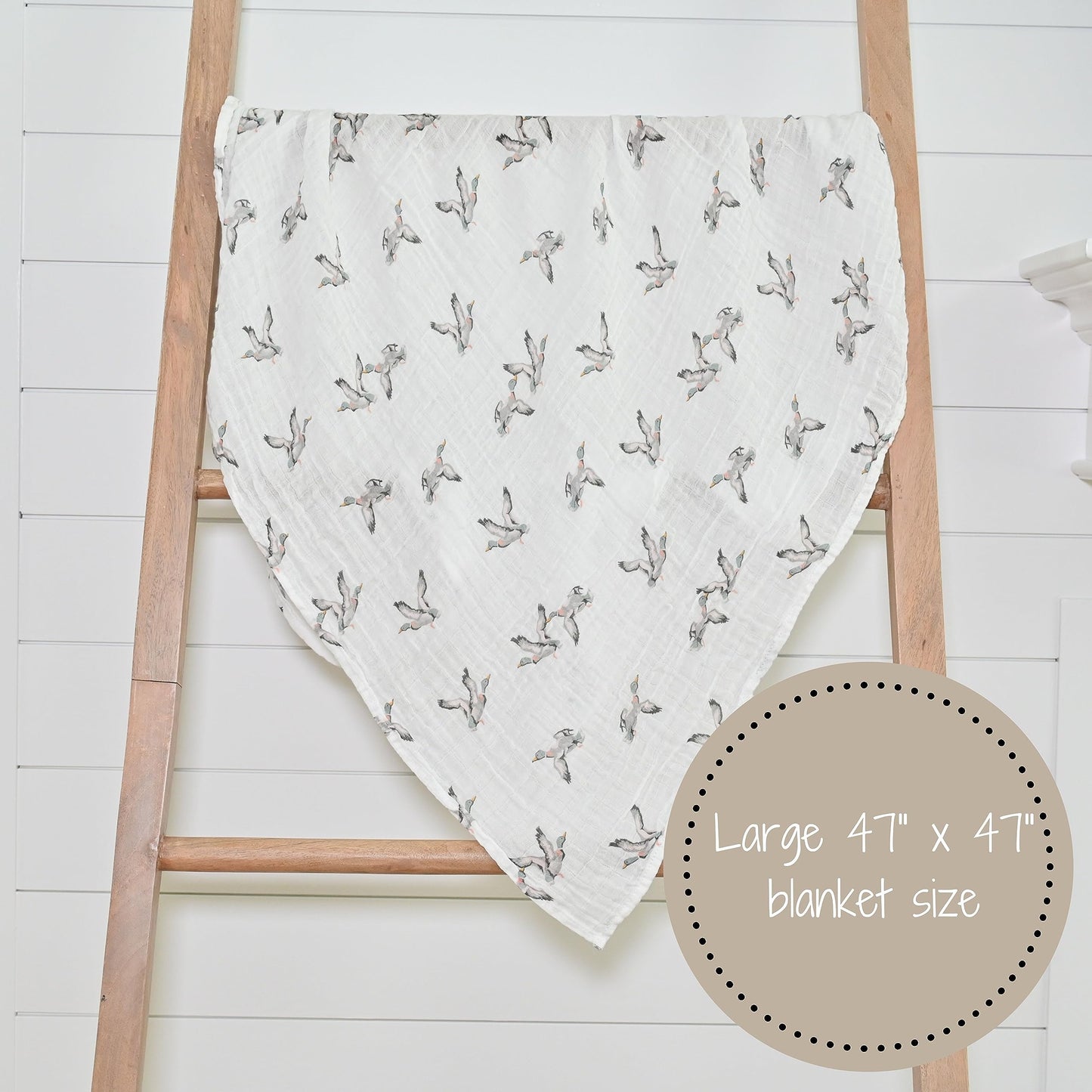 LollyBanks Swaddle Blanket | 100% Muslin Cotton | Gender Neutral Newborn and Baby Nursery Essentials for Girls and Boys, Registry | Cowboy Boot and Horseshoe 2 Pack