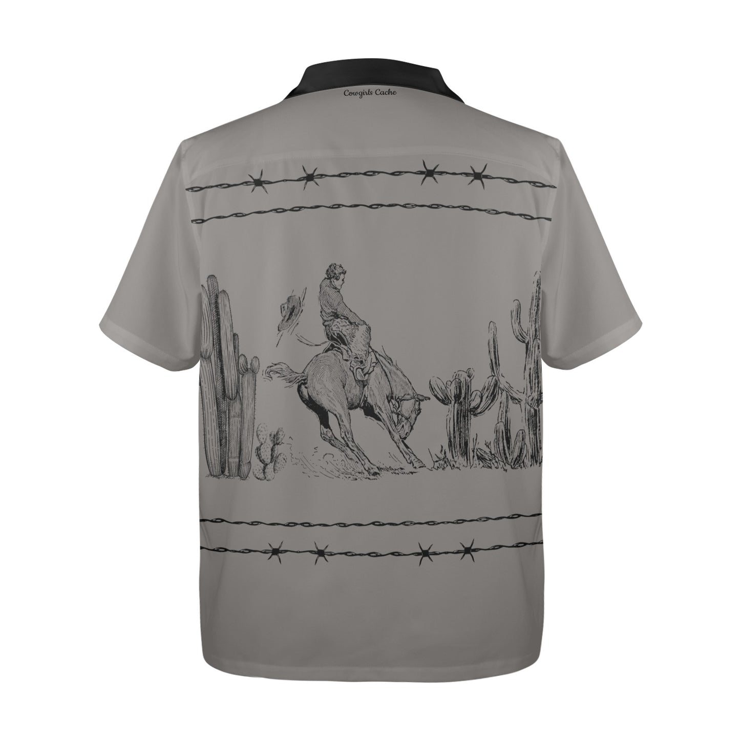 Men's Western short sleeve shirt