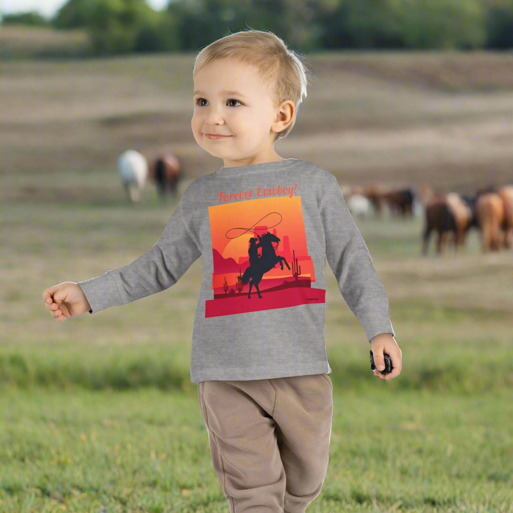 Forever Cowboy, Toddler Long Sleeve Tee