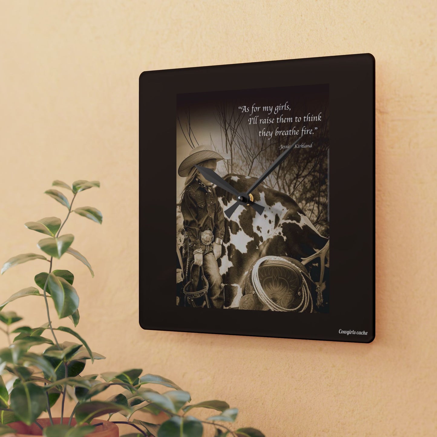 My girls, Acrylic Wall Clock
