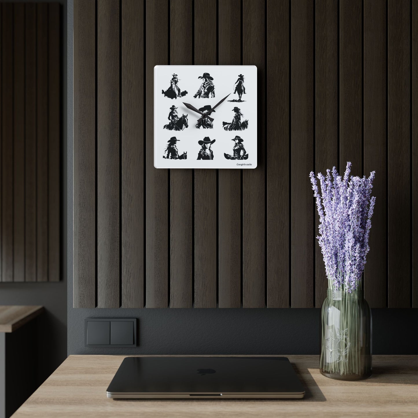 Cowgirls, Acrylic Wall Clock