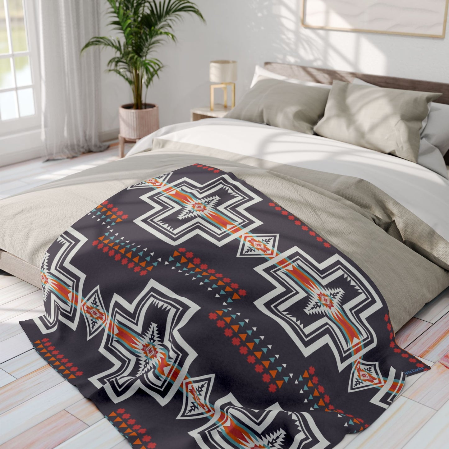 Bear Park Trail, Fleece Blanket,