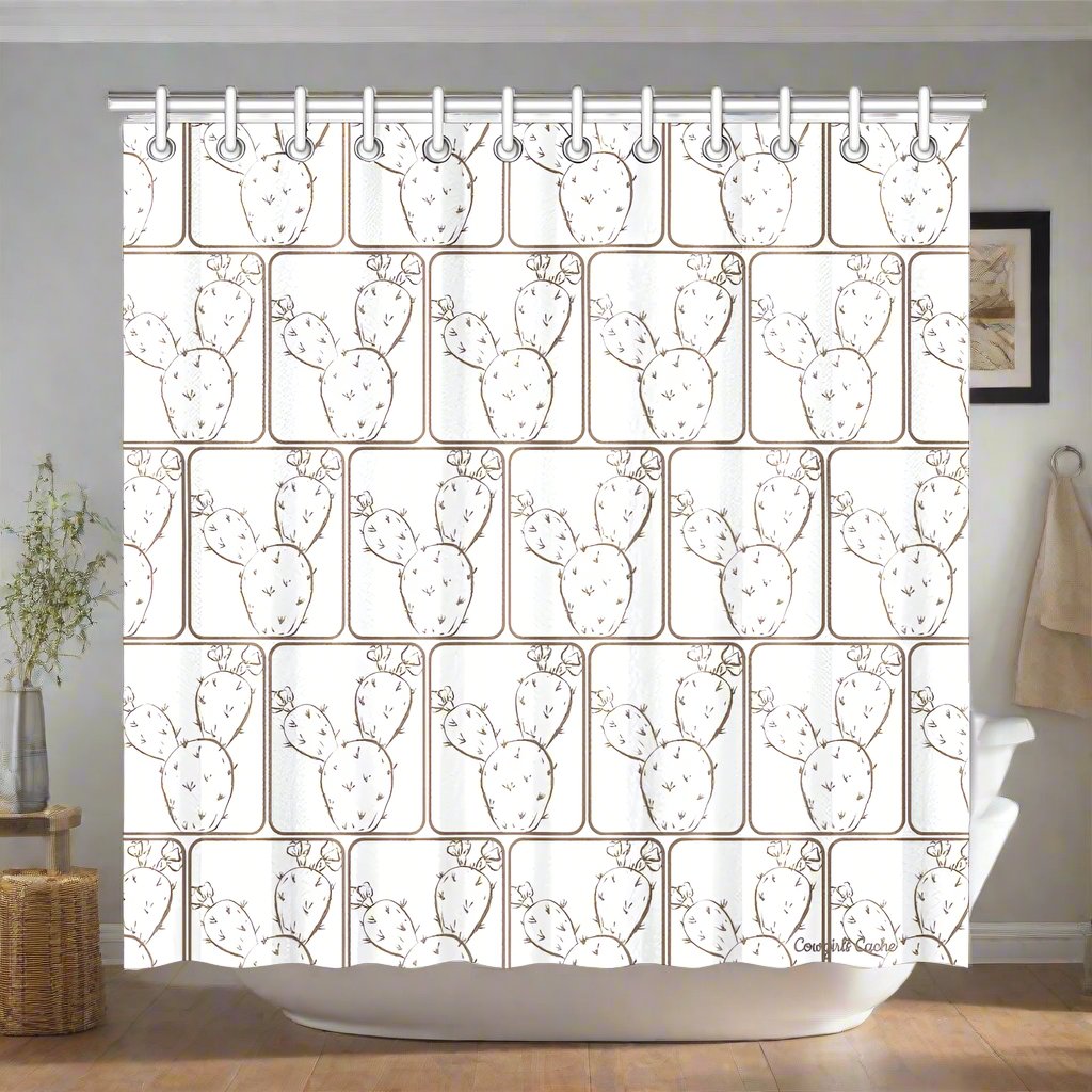 Cactus Shower Curtain Collection