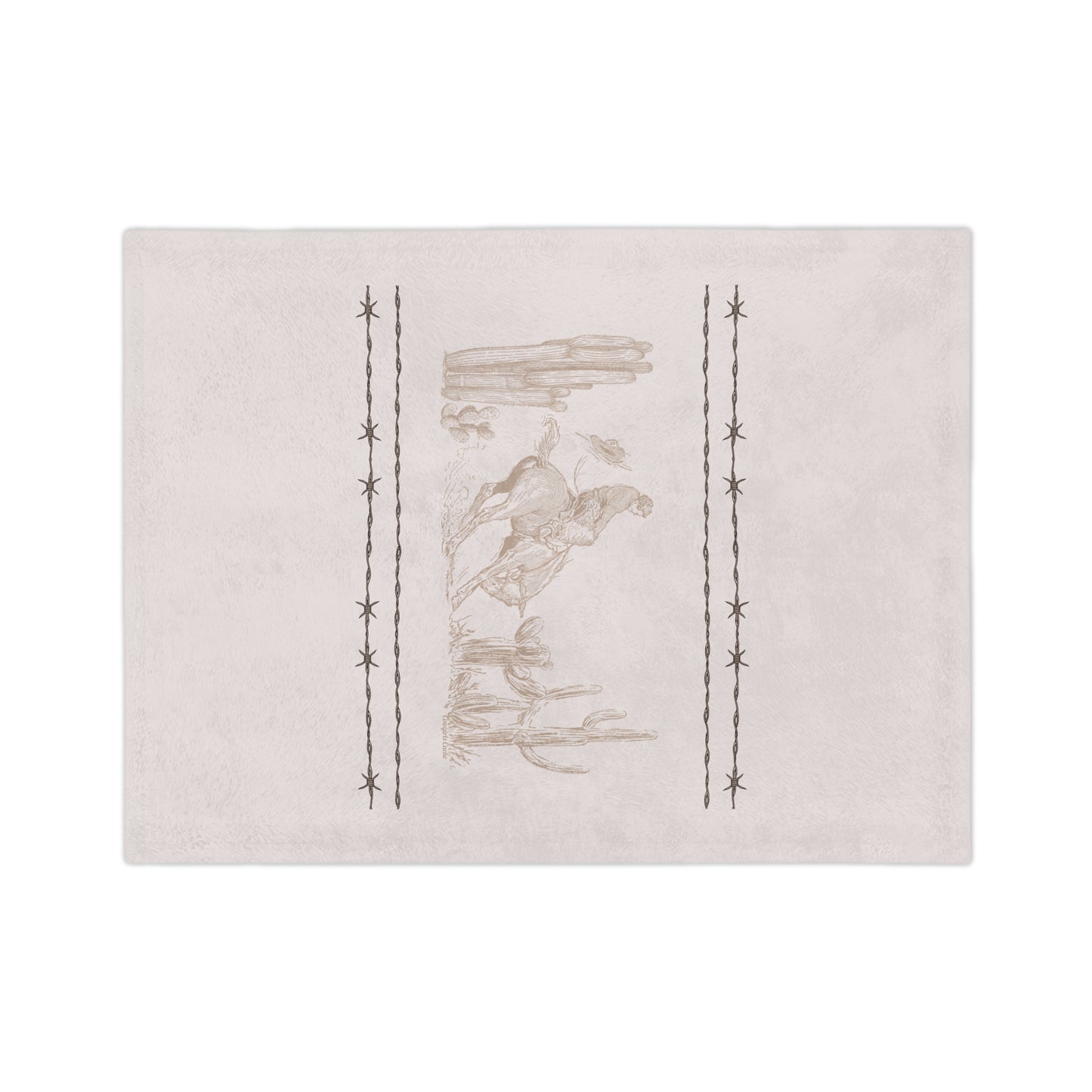 Let'er Buck, Velveteen Microfiber Blanket