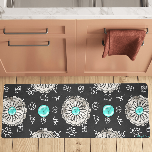 Turquoise & Brands Kitchen Mats