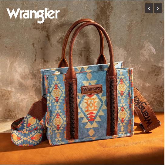 WRANGLER SOUTHWESTERN CROSSBODY TOTE BAG