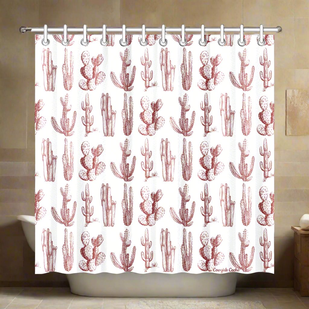 Cactus Shower Curtain Collection