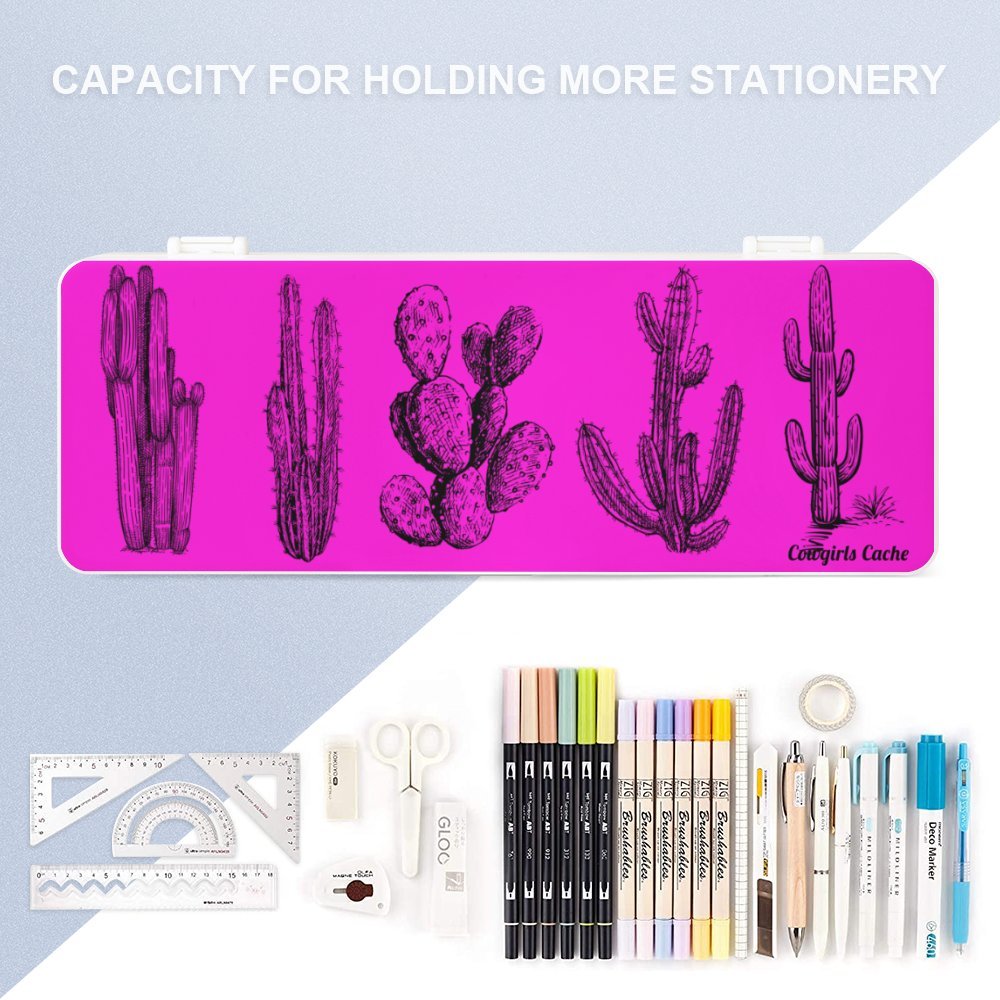 Pink Cactus, Pencil Case