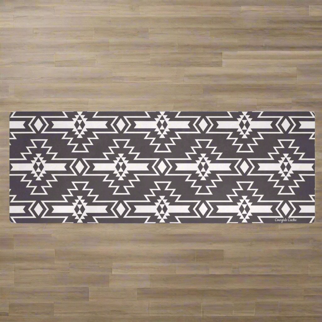 Castel Peak, Black & White Kitchen Mats